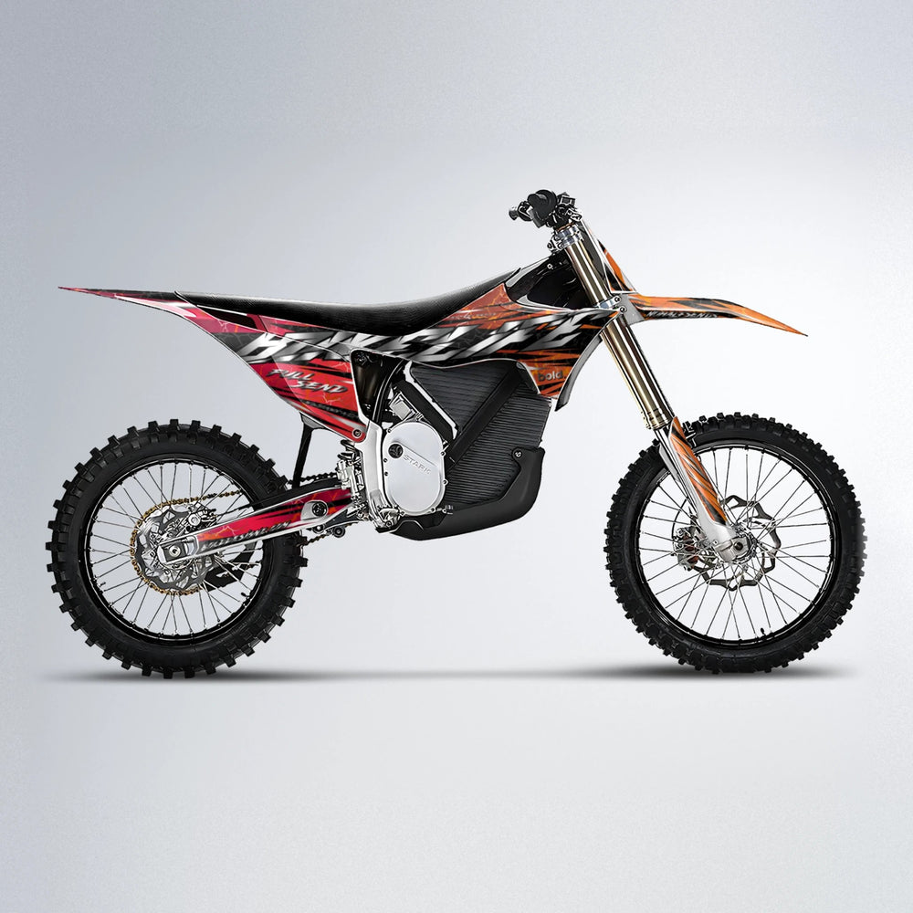 ILLUSION Stark Varg MX motocross graphics kit in Red & Orange