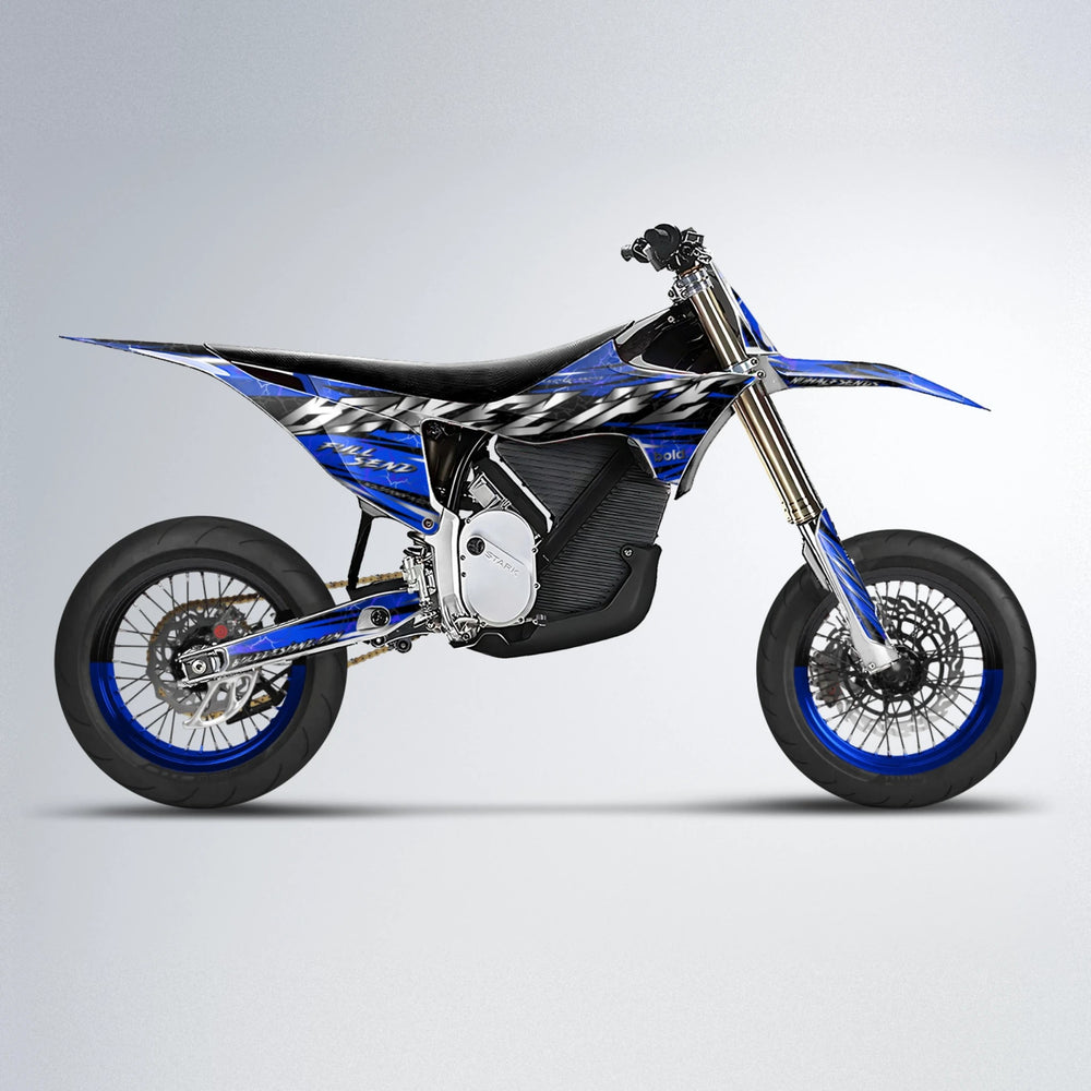 ILLUSION Stark Varg SM supermoto graphics kit in Blue