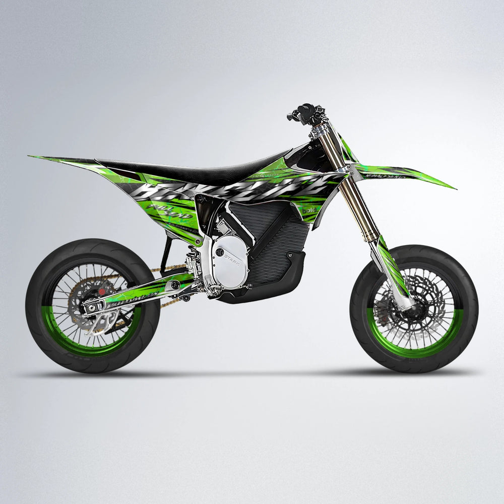 ILLUSION Stark Varg SM supermoto graphics kit in Green