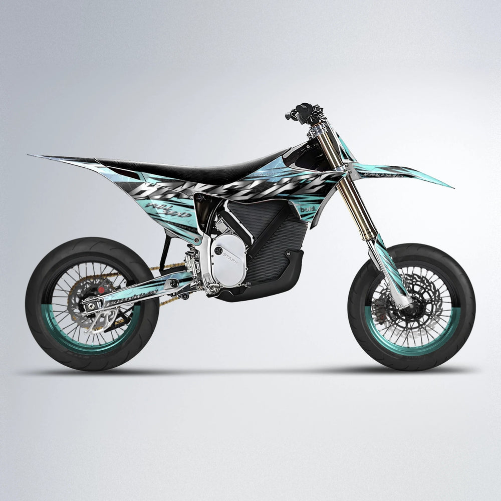 ILLUSION Stark Varg SM supermoto graphics kit in Mint