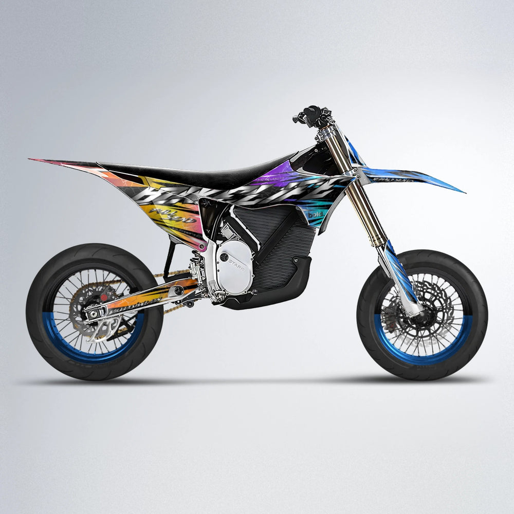 ILLUSION Stark Varg SM supermoto graphics kit in Sunset Fade