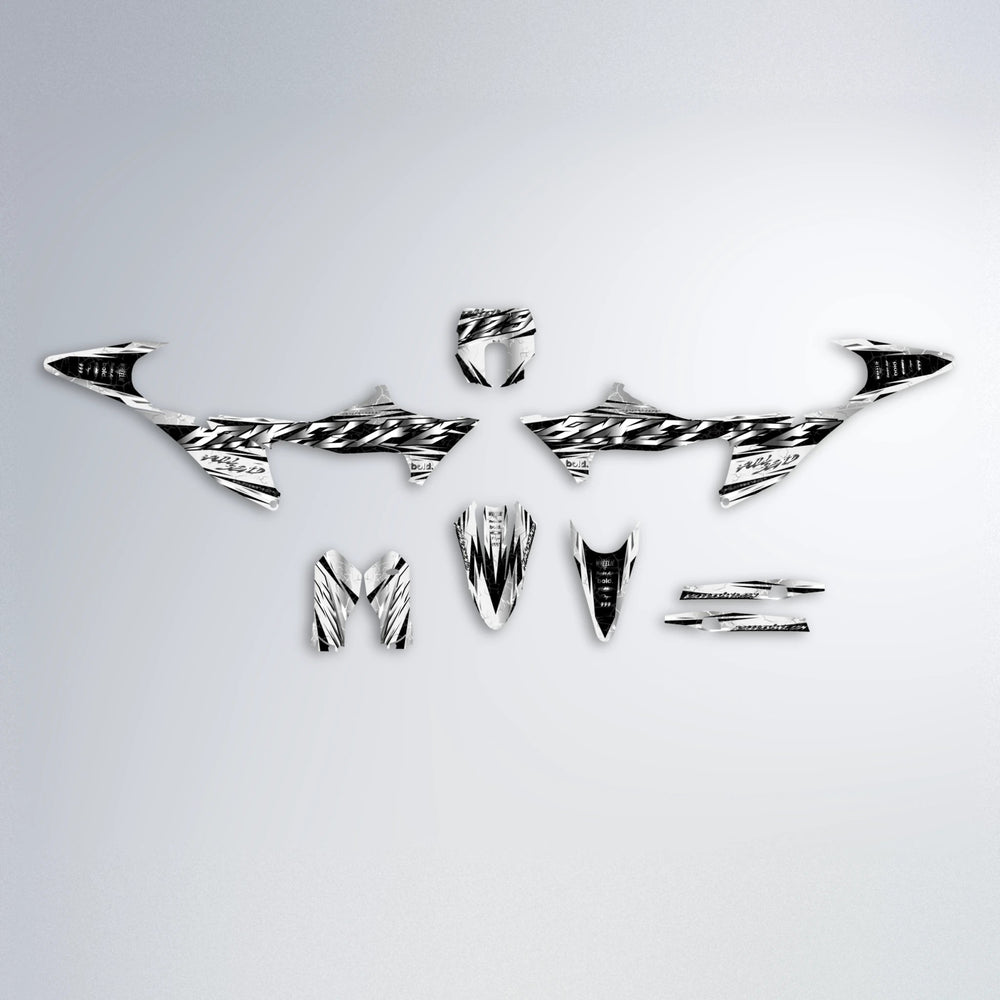 ILLUSION Stark Varg SM graphics kit parts layout in White