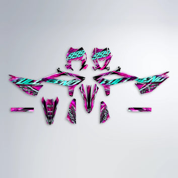 INFERNO Beta graphics kit parts layout in Pink