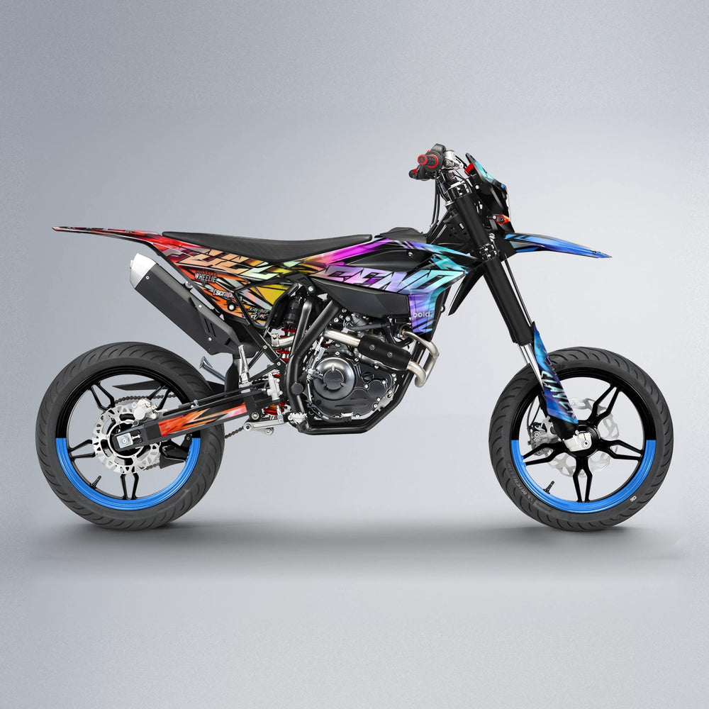 INFERNO Beta supermoto graphics kit in Sunset Fade