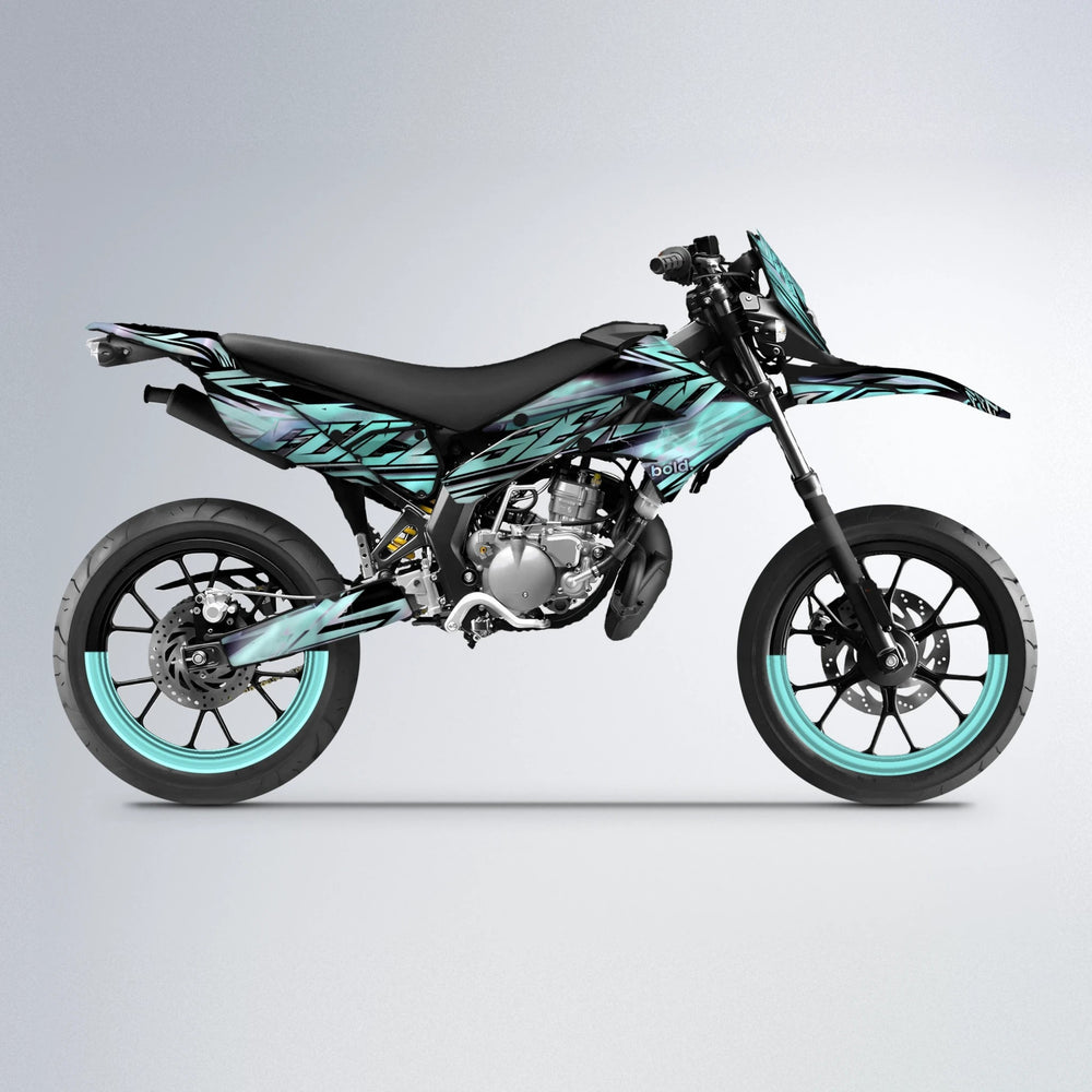 INFERNO Derbi Senda supermoto graphics kit in Mint