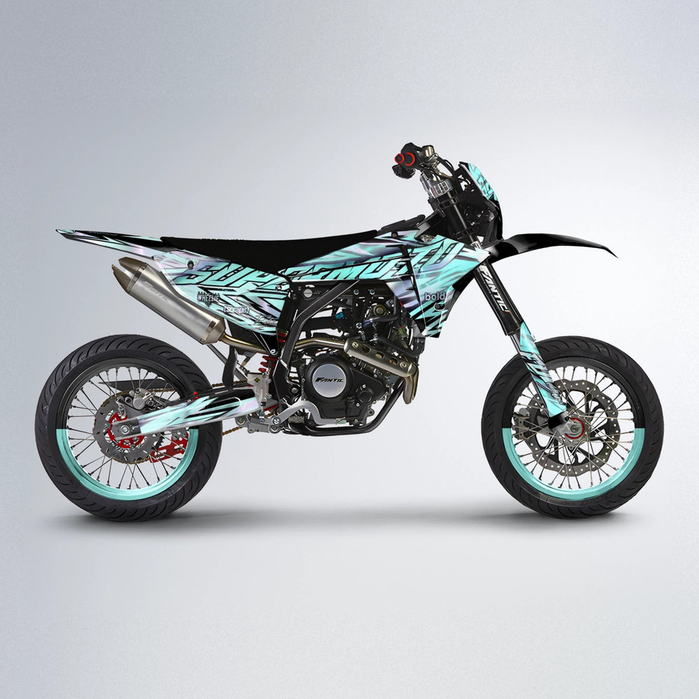 INFERNO Fantic supermoto graphics kit in Mint