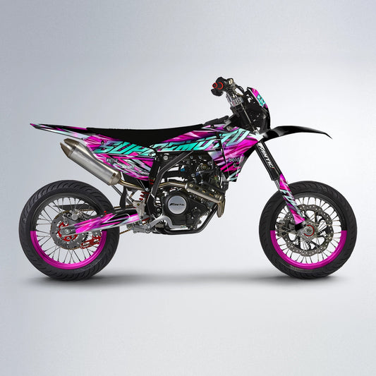 INFERNO Fantic supermoto graphics kit in Pink