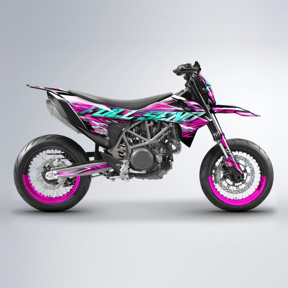 INFERNO KTM SMC 690 supermoto graphics kit in Pink