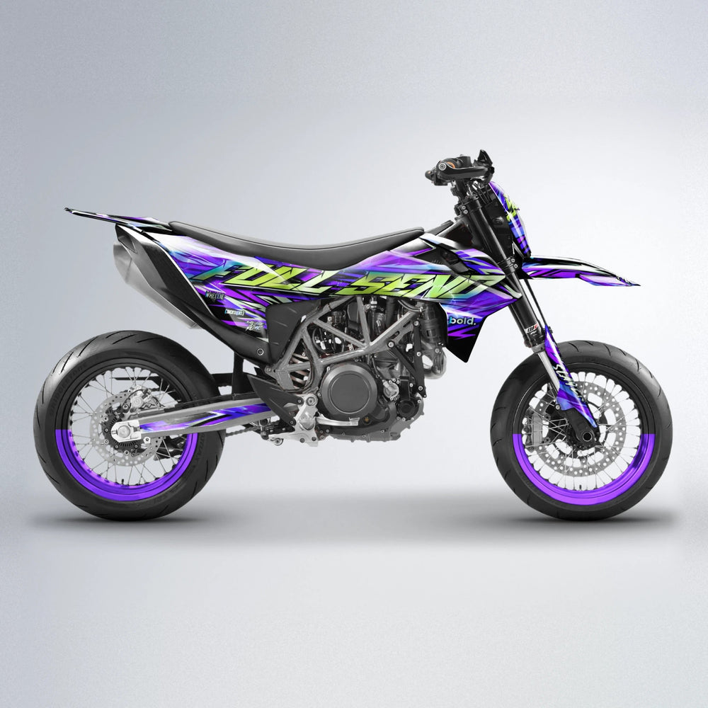 INFERNO KTM SMC 690 supermoto graphics kit in Purple
