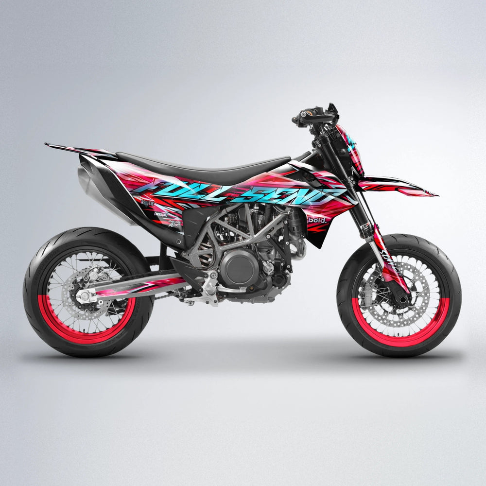INFERNO KTM SMC 690 supermoto graphics kit in Red