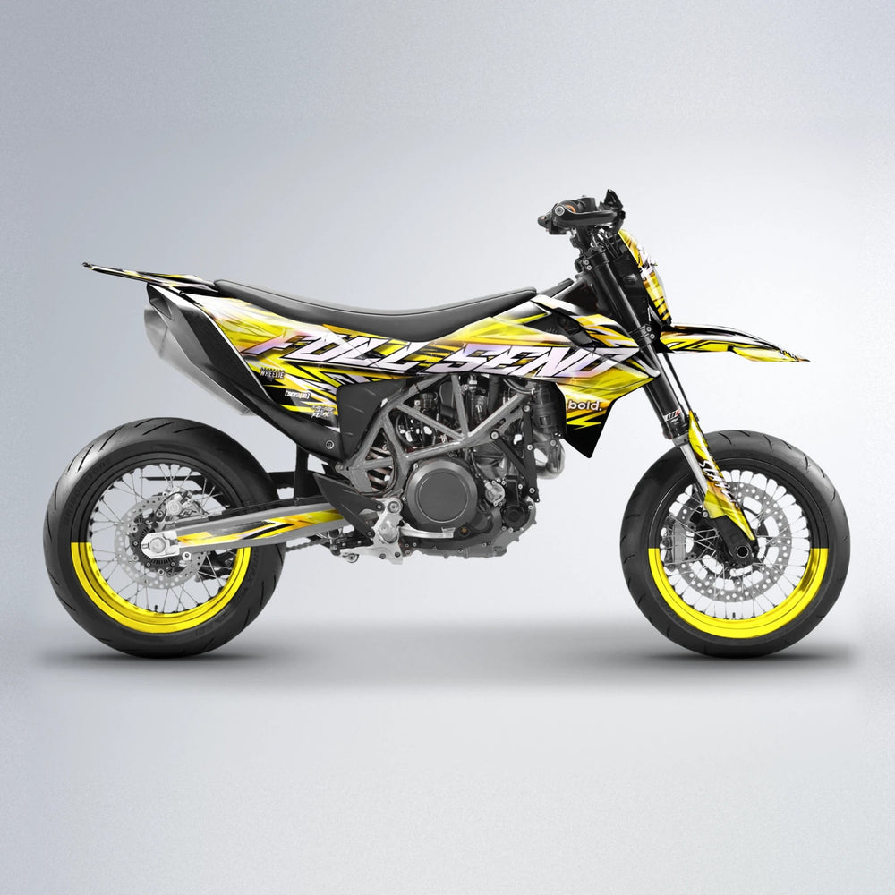 INFERNO KTM SMC 690 supermoto graphics kit in Yellow