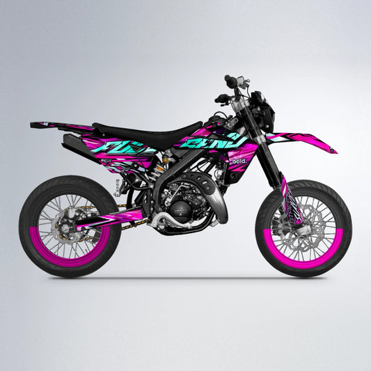 INFERNO Rieju MRT supermoto graphics kit in Pink