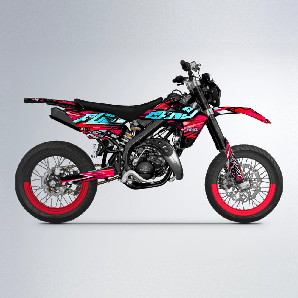 INFERNO Rieju MRT supermoto graphics kit in Red