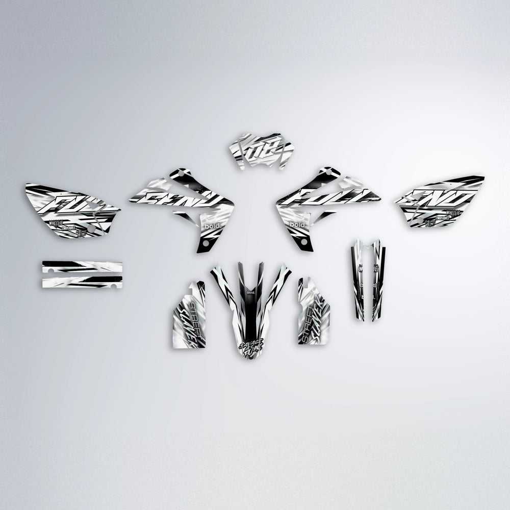 INFERNO Rieju MRT graphics kit parts layout in White