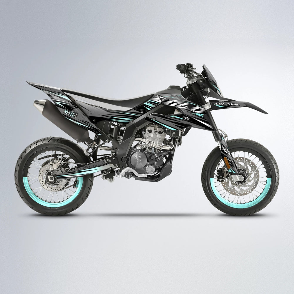 KLING Aprilia SX 125 supermoto graphics kit in Mint