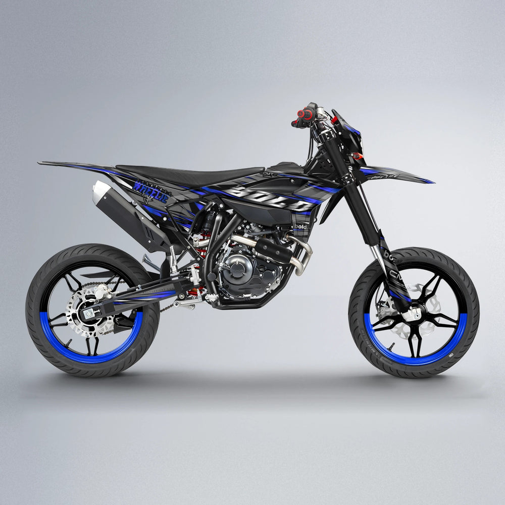 KLING Beta supermoto graphics kit in Blue