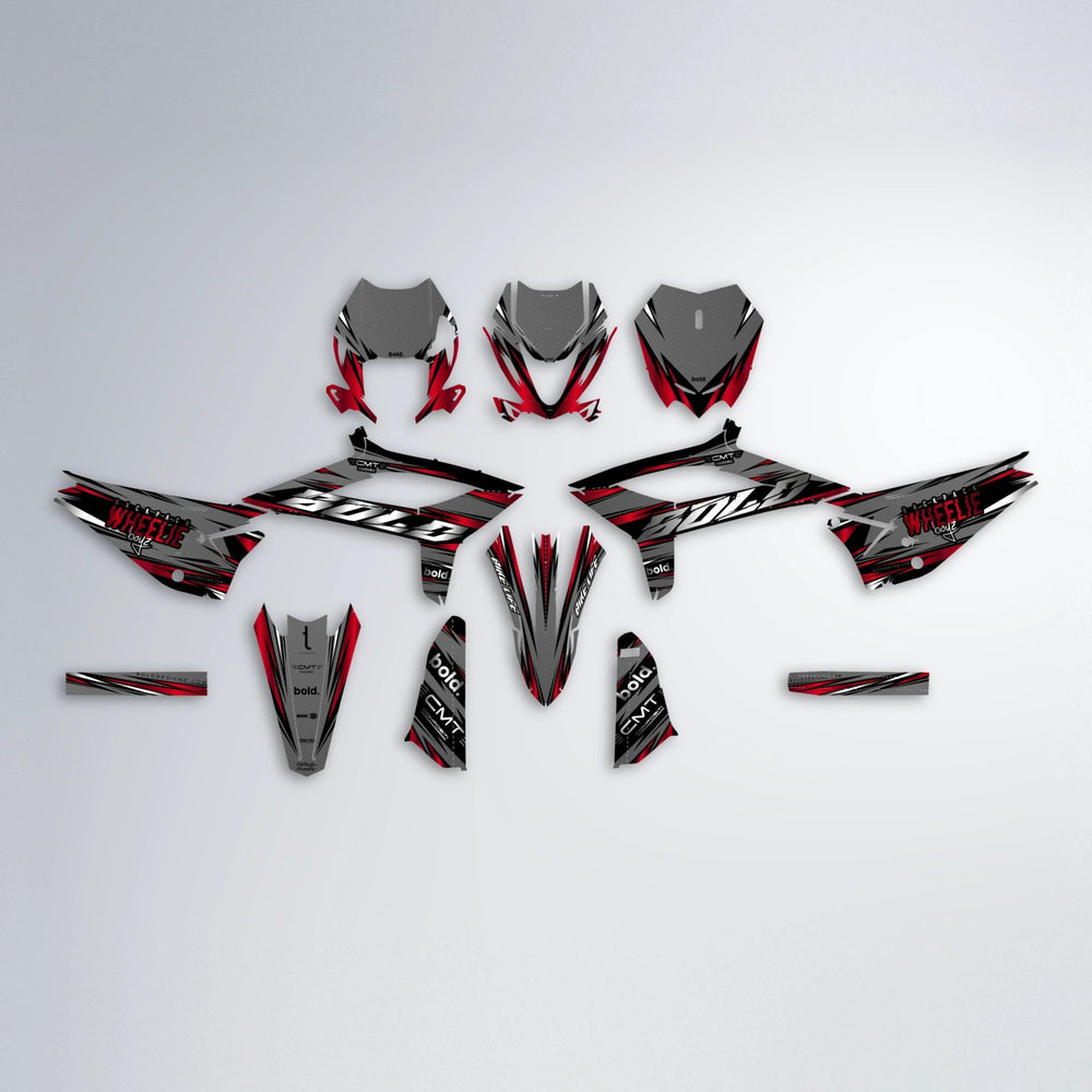 KLING Beta graphics kit parts layout in Custom Colour