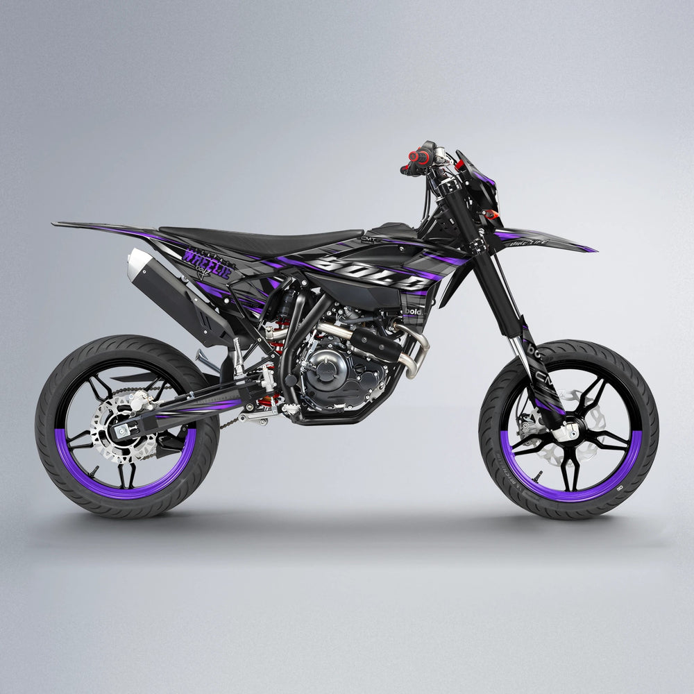 KLING Beta supermoto graphics kit in Purple