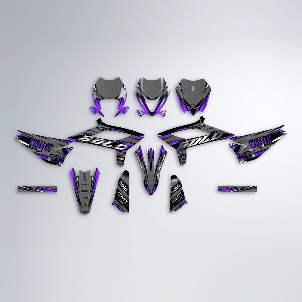 KLING Beta graphics kit parts layout in Purple