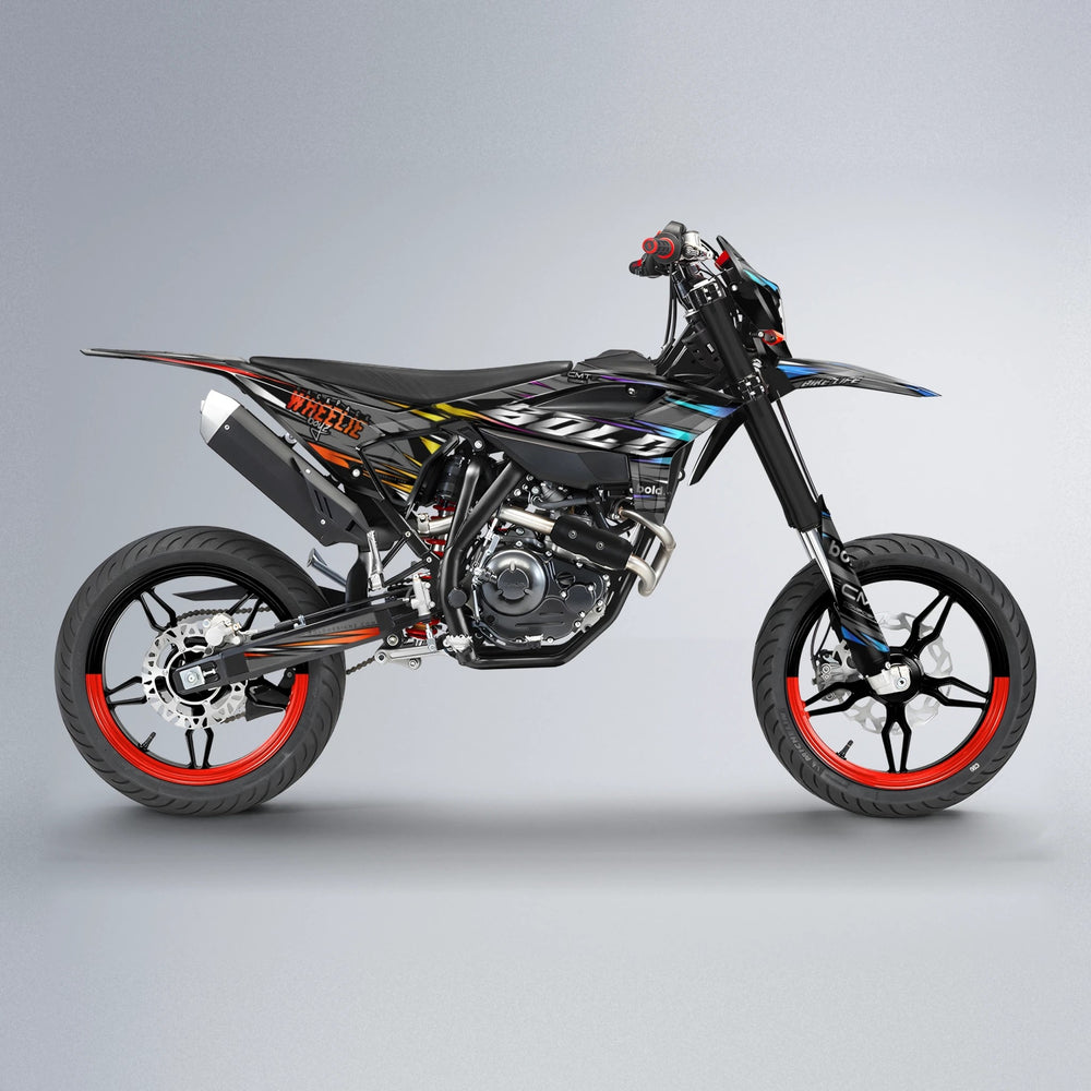 KLING Beta supermoto graphics kit in Sunset Fade