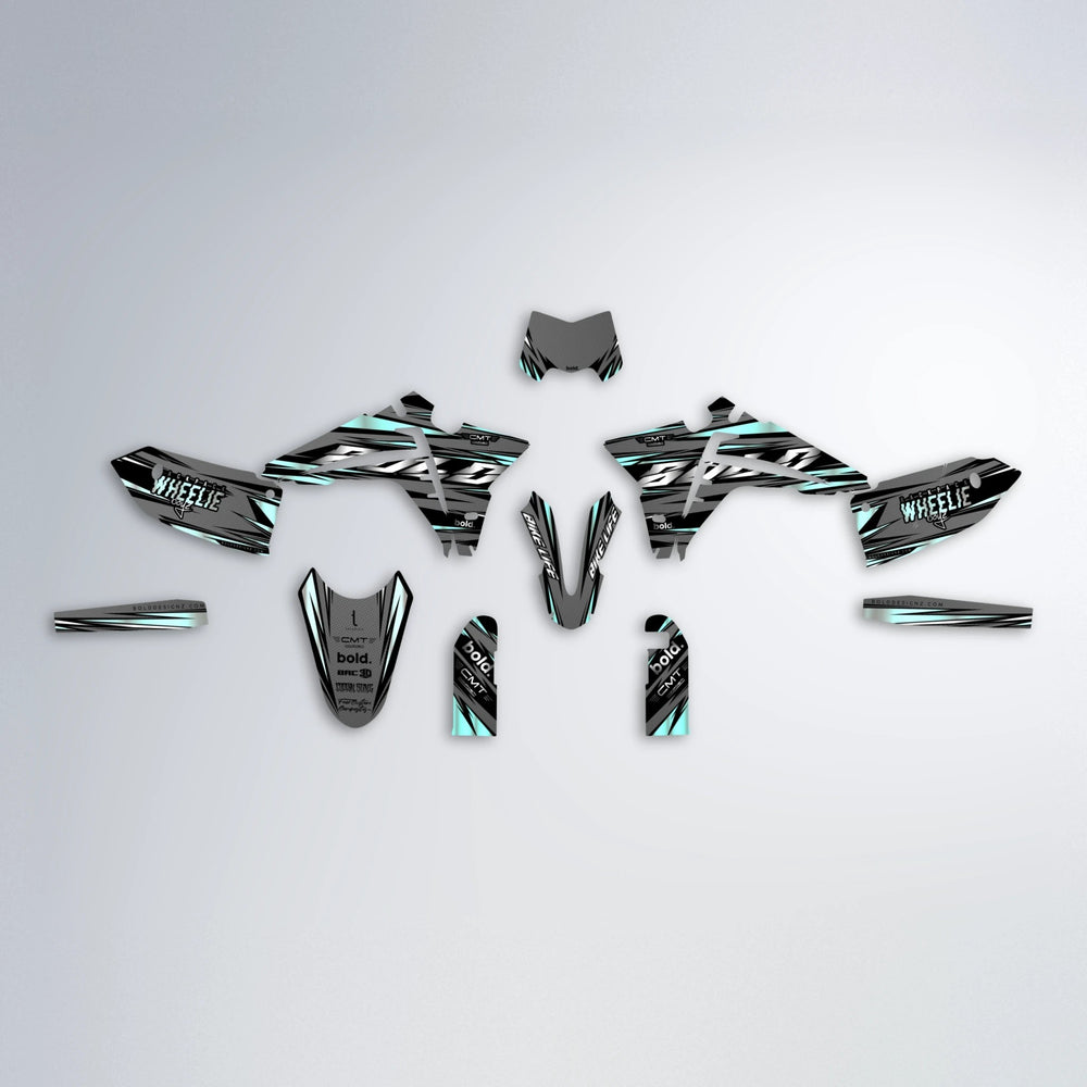 KLING Fantic graphics kit parts layout in Mint