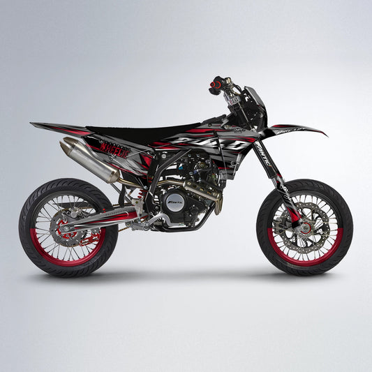 KLING Fantic supermoto graphics kit in Red
