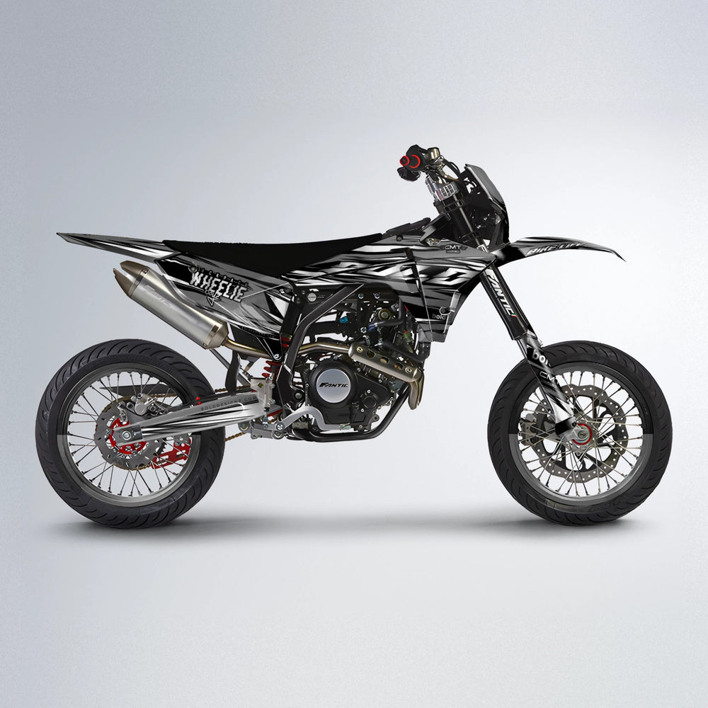 KLING Fantic supermoto graphics kit in White