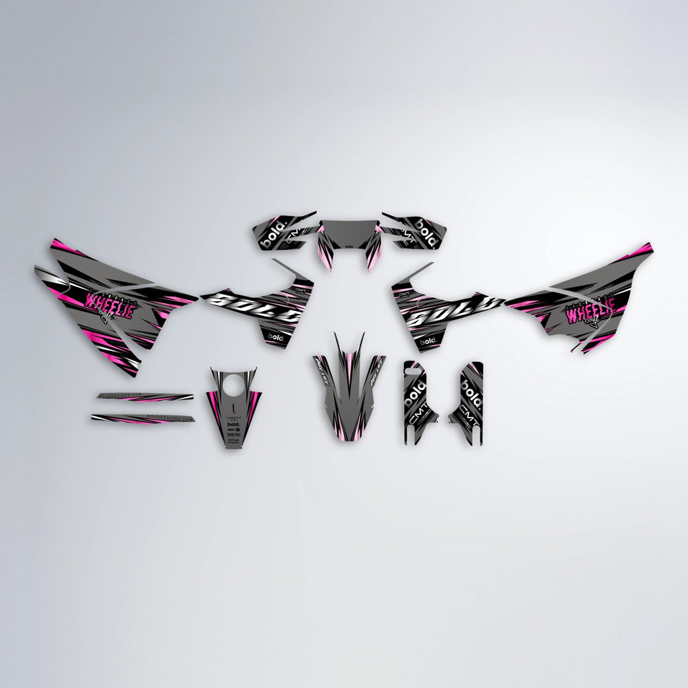 KLING Husqvarna 701 graphics kit parts layout in Flamingo