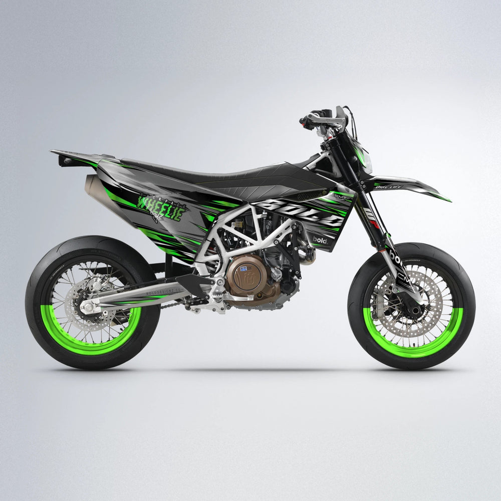KLING Husqvarna 701 supermoto graphics kit in Green