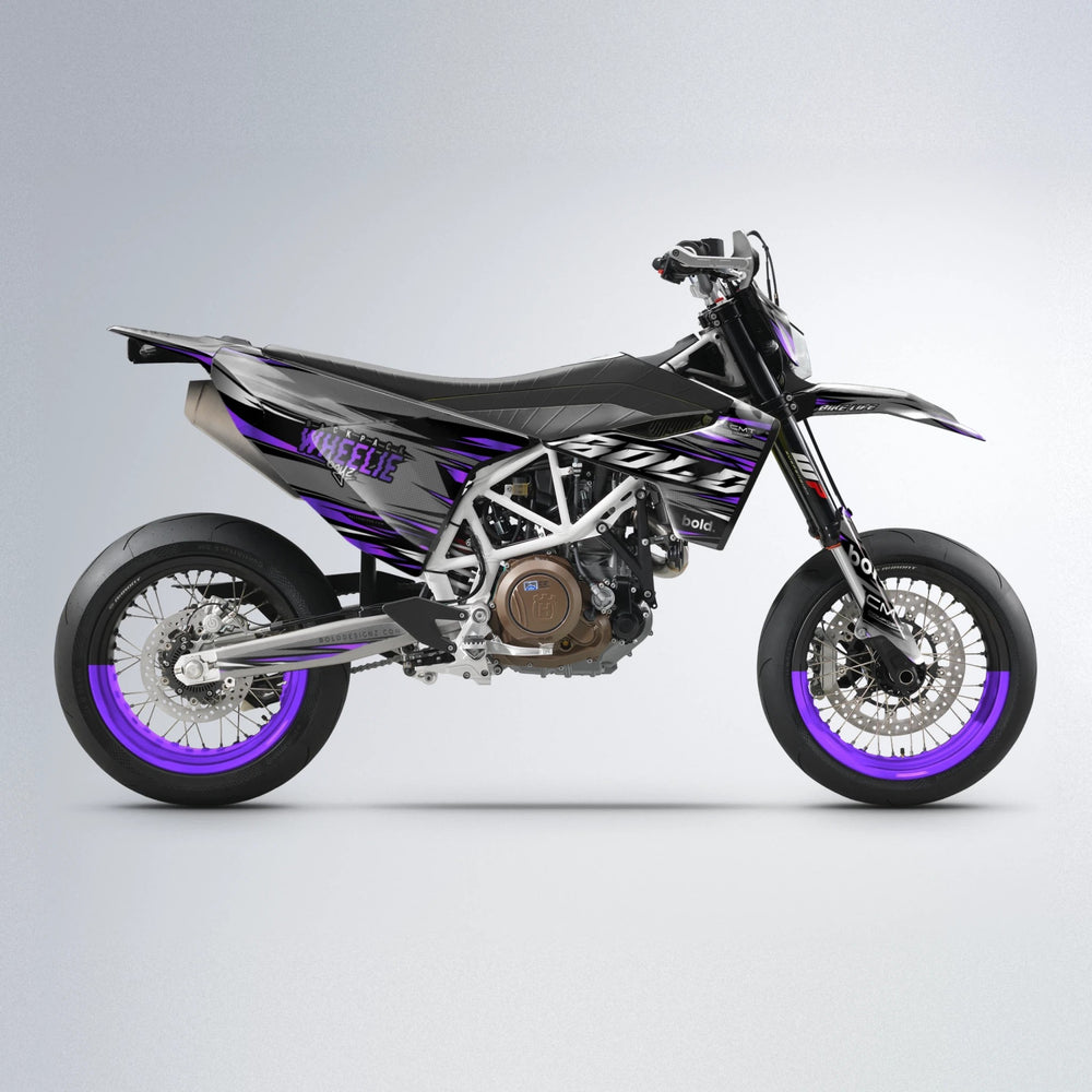 KLING Husqvarna 701 supermoto graphics kit in Purple