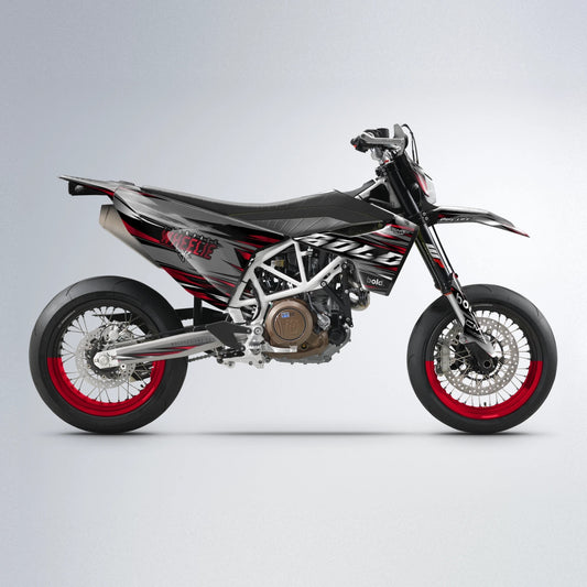 KLING Husqvarna 701 supermoto graphics kit in Red