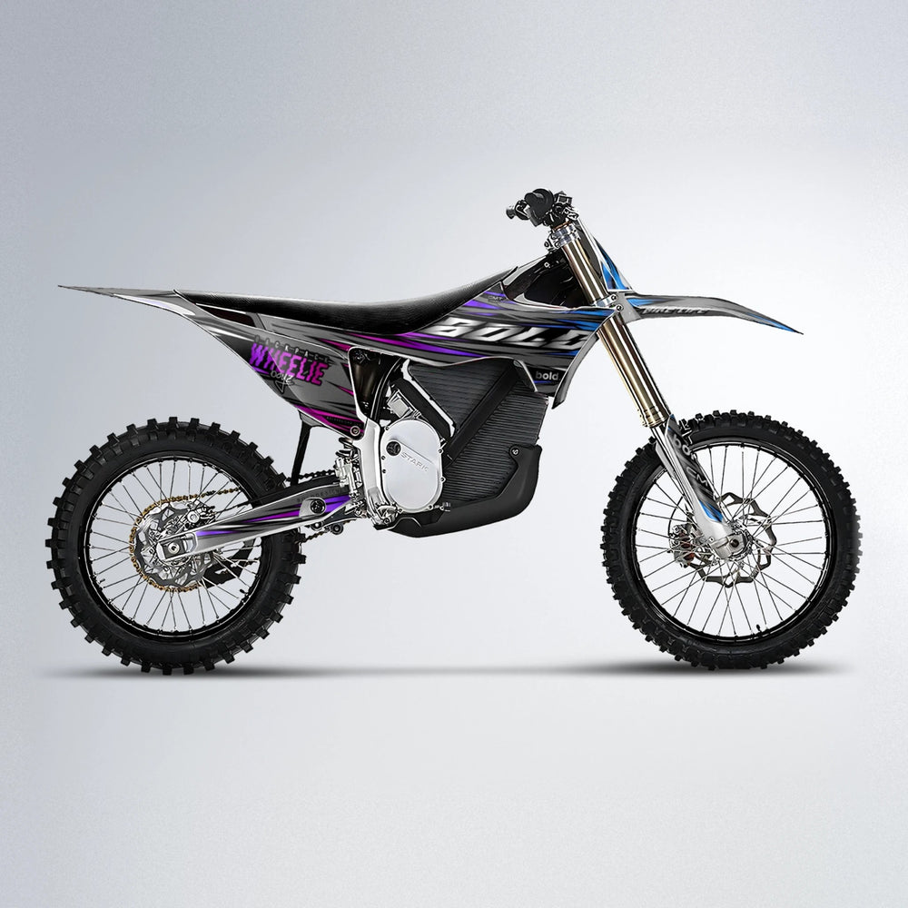 KLING Stark Varg MX motocross graphics kit in Blue Purple Fade