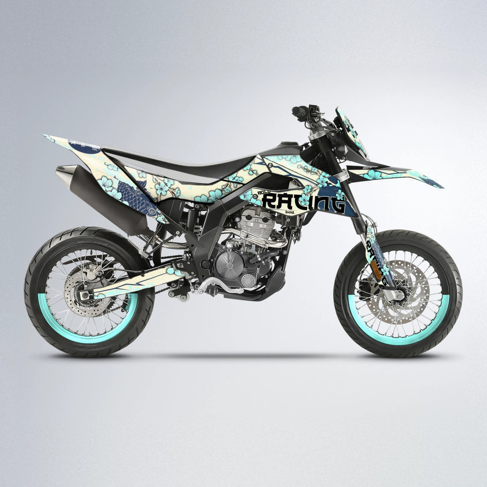 KOI Aprilia SX 125 supermoto graphics kit in Mint