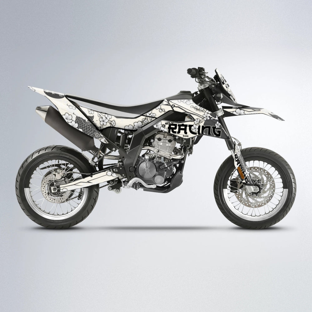 KOI Aprilia SX 125 supermoto graphics kit in White
