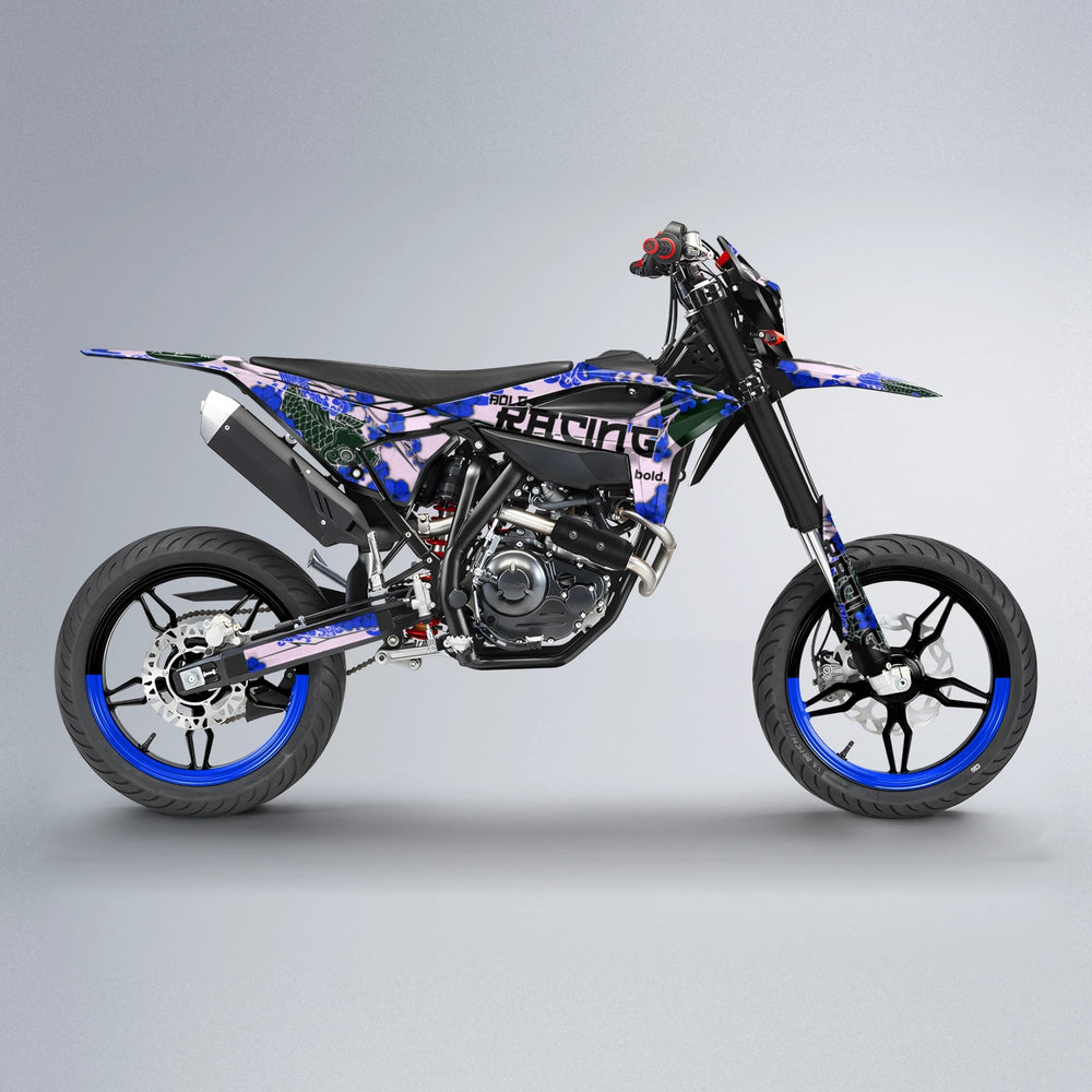 KOI Beta supermoto graphics kit in Blue