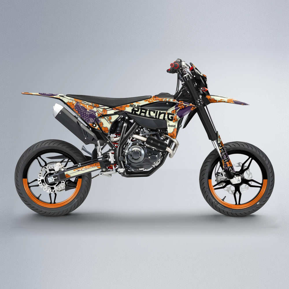 KOI Beta supermoto graphics kit in Orange