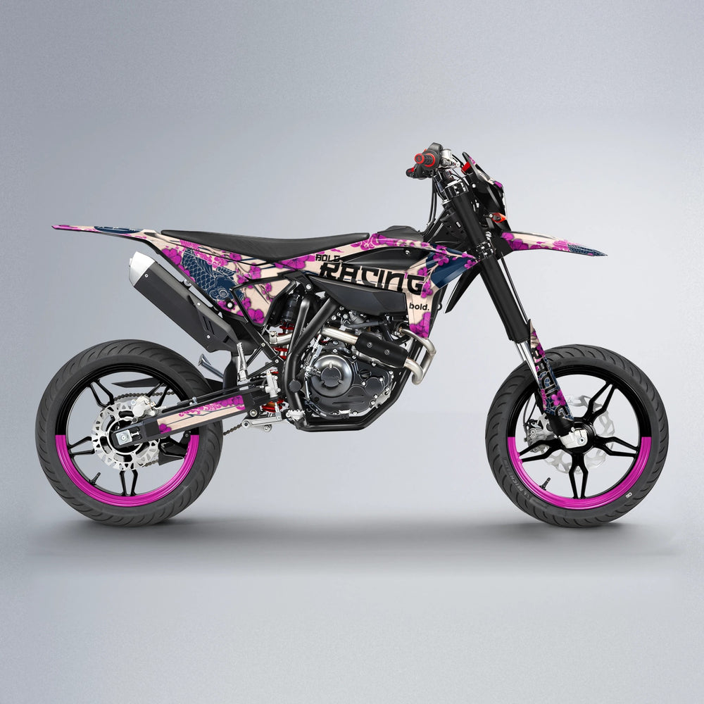 KOI Beta supermoto graphics kit in Pink