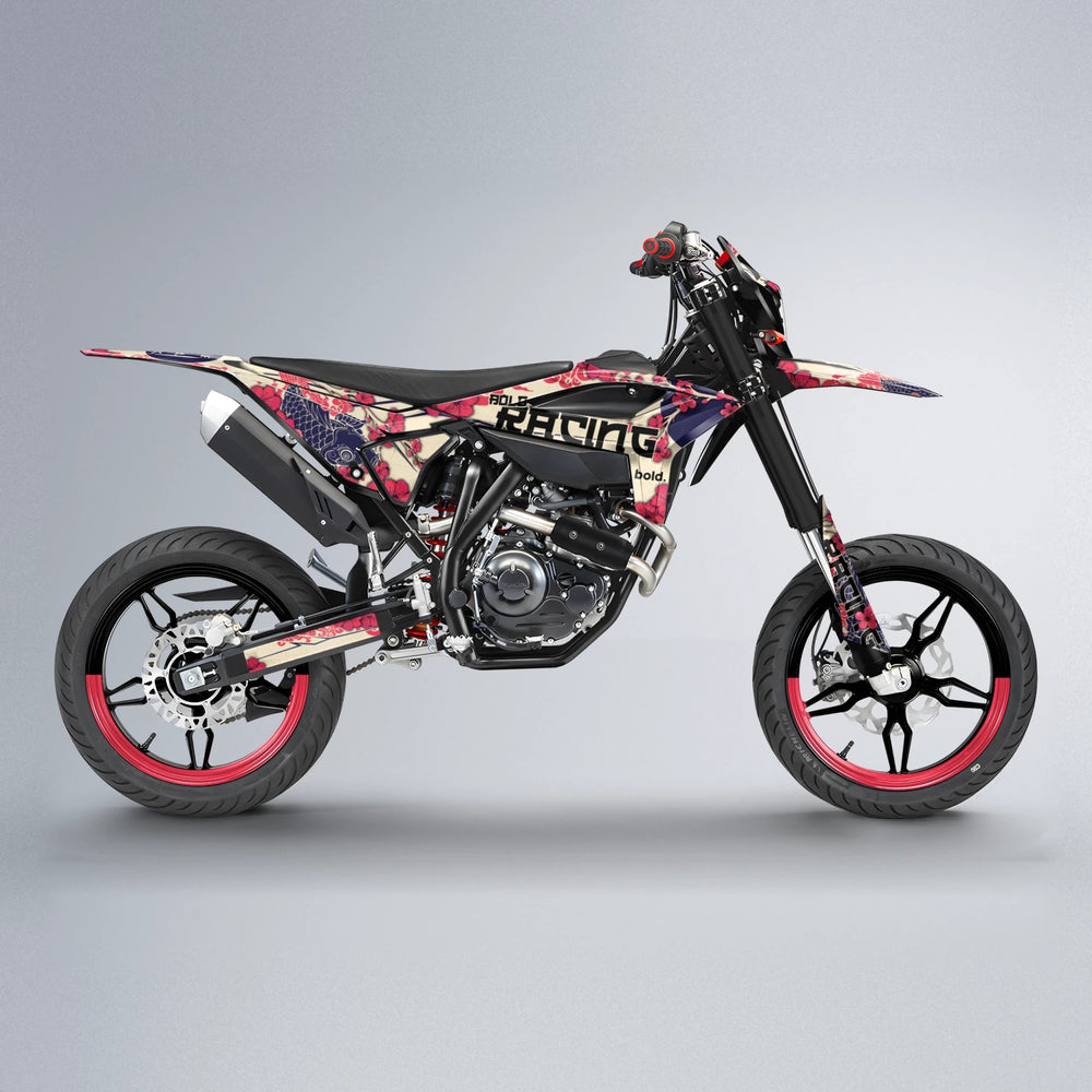 KOI Beta supermoto graphics kit in Red