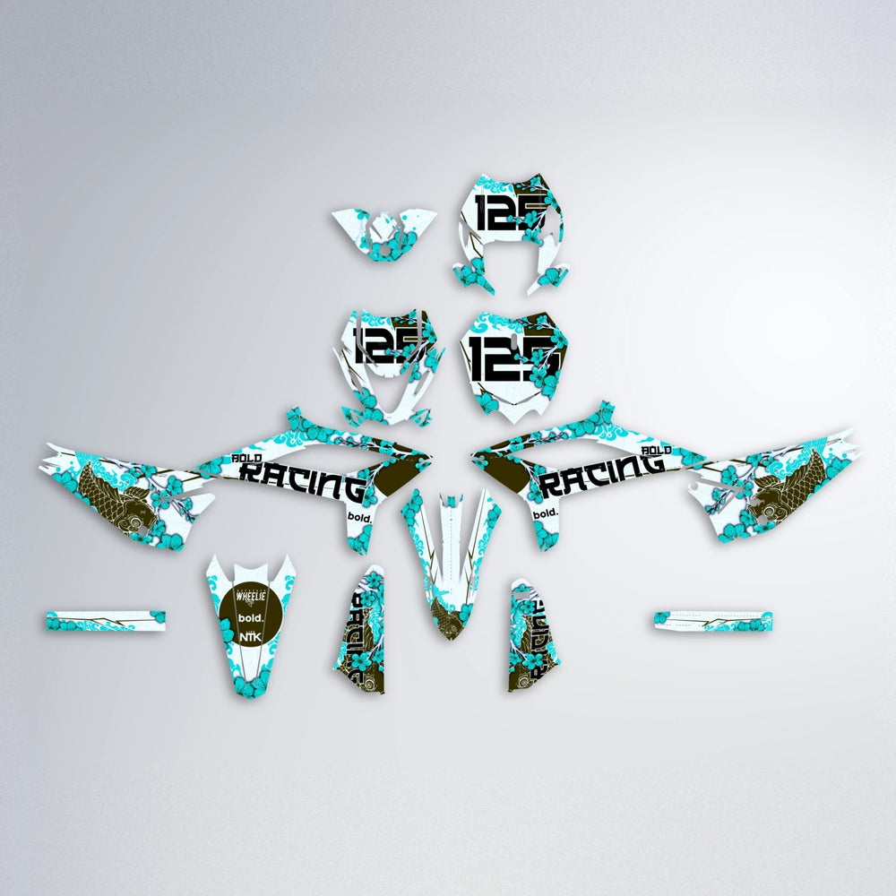 KOI Beta graphics kit parts layout in Teal
