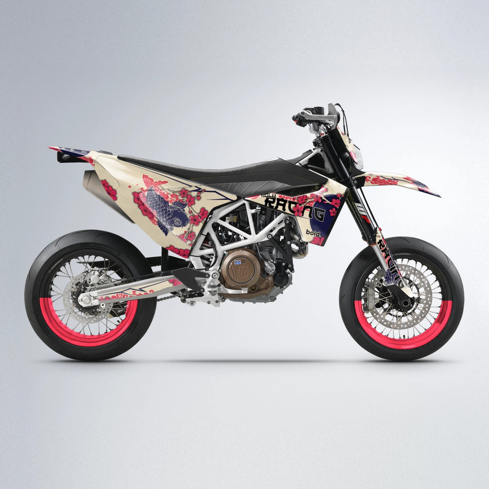 KOI Husqvarna 701 supermoto graphics kit in Custom Colour
