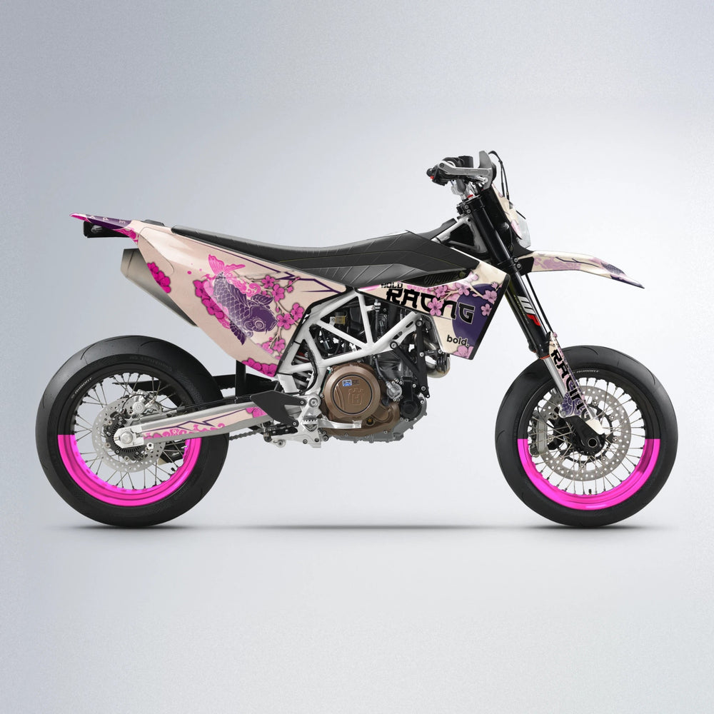 KOI Husqvarna 701 supermoto graphics kit in Flamingo