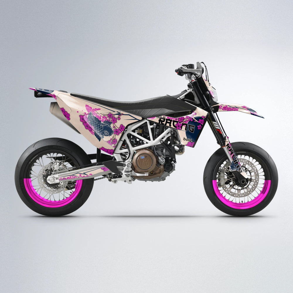 KOI Husqvarna 701 supermoto graphics kit in Pink