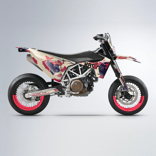 KOI Husqvarna 701 supermoto graphics kit in Red