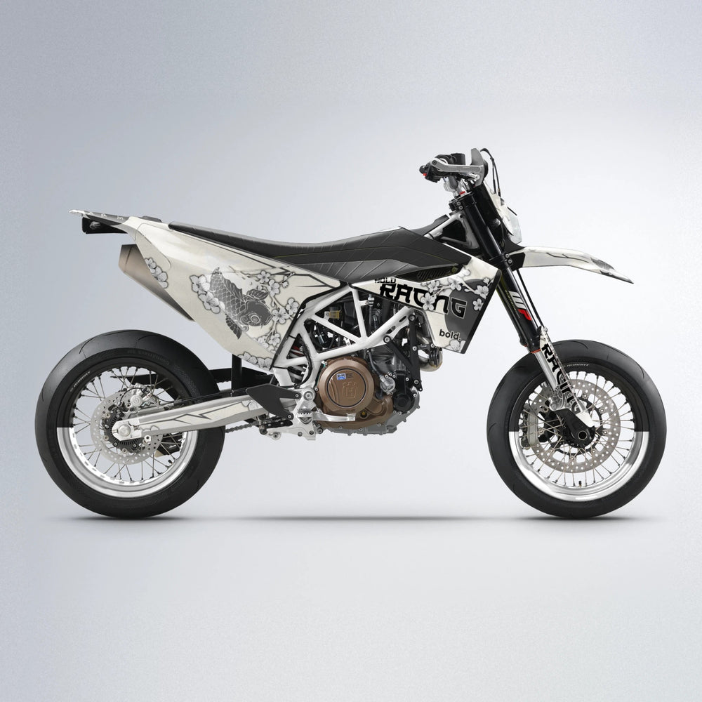 KOI Husqvarna 701 supermoto graphics kit in White