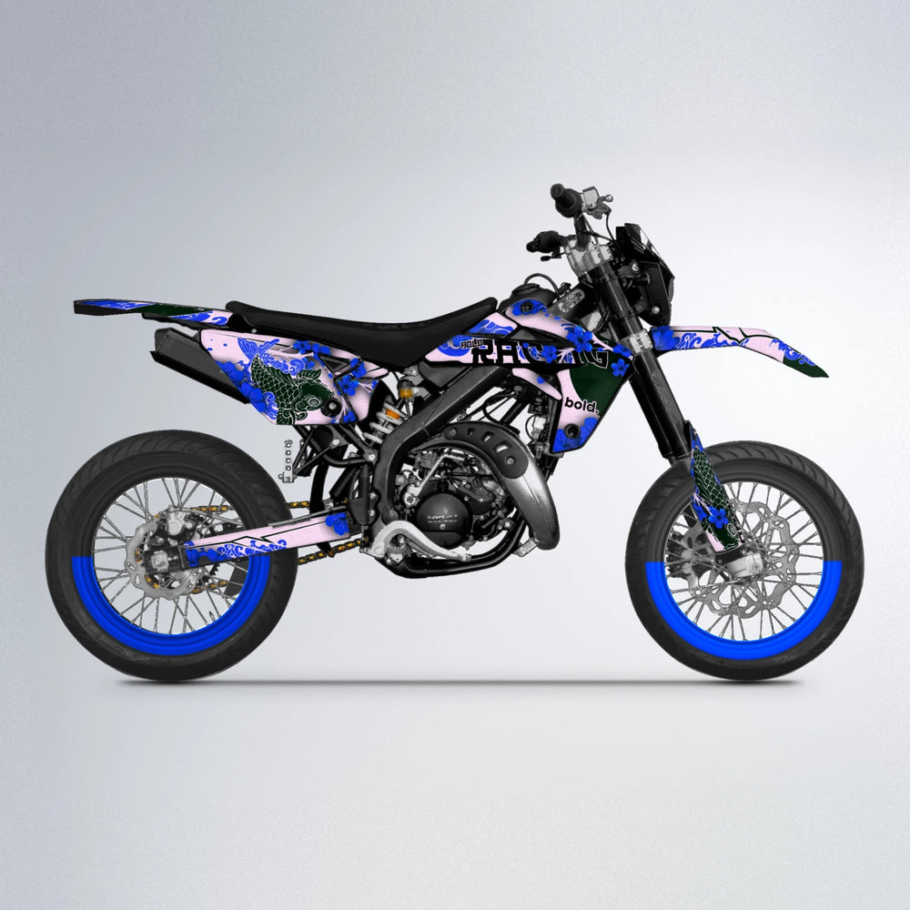 KOI Rieju MRT supermoto graphics kit in Blue