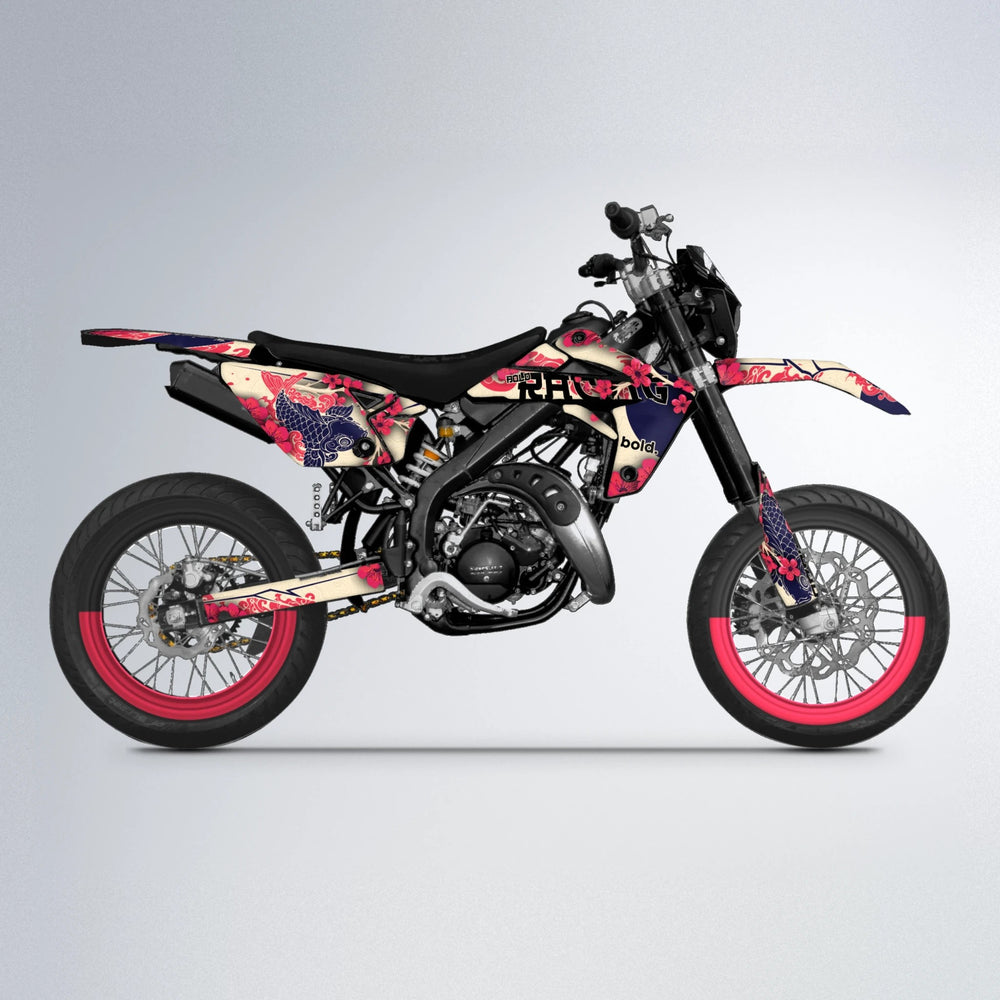 KOI Rieju MRT supermoto graphics kit in Custom Colour