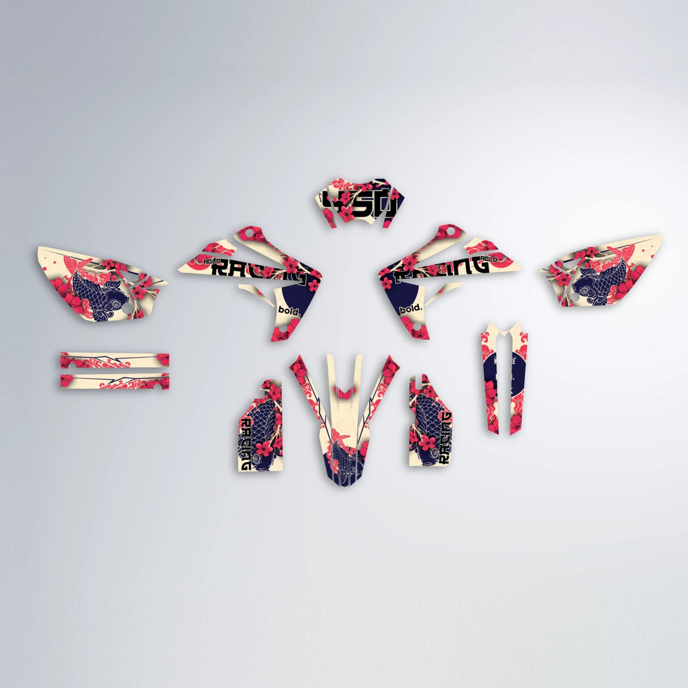 KOI Rieju MRT graphics kit parts layout in Custom Colour