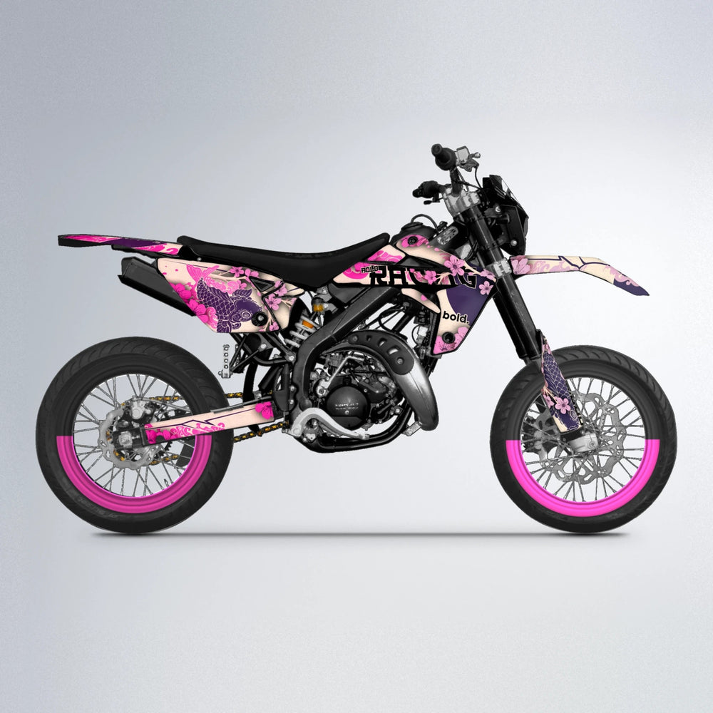 KOI Rieju MRT supermoto graphics kit in Flamingo