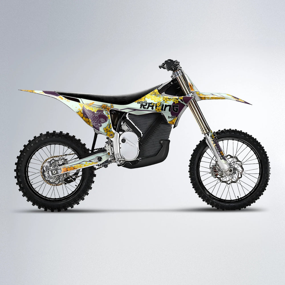 KOI Stark Varg MX motocross graphics kit in Orange & Yellow