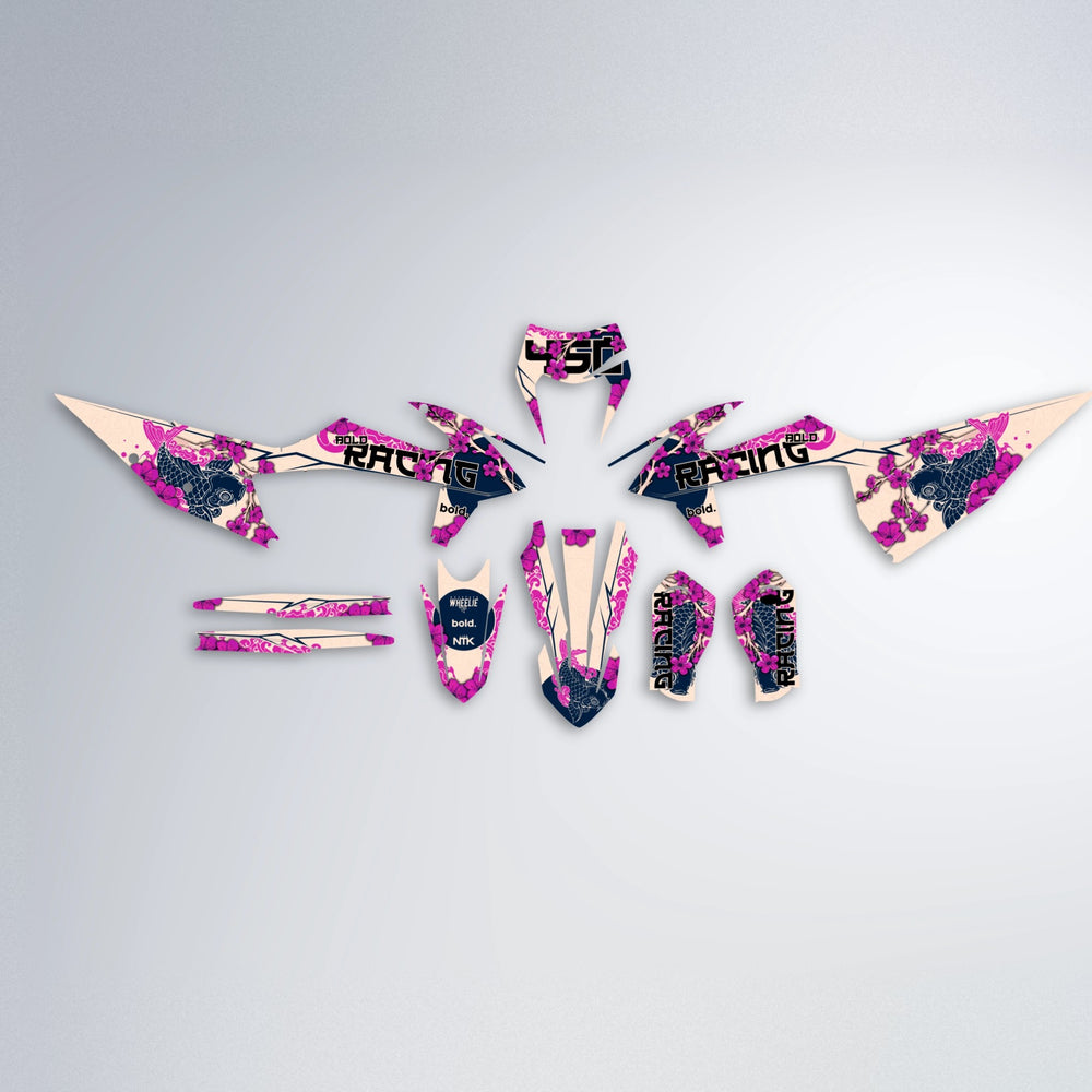 KOI graphics kit parts layout in Pink